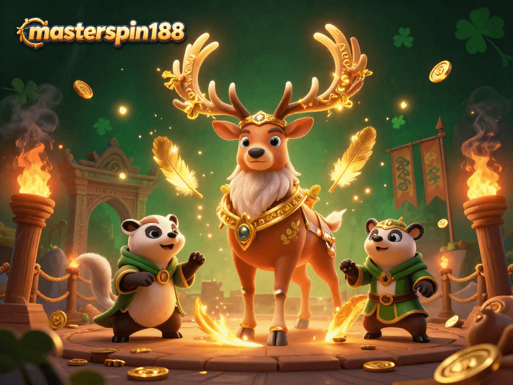 Engage with masterspin188 through vibrant 3D casino adventure featuring mythical creatures and gold treasures.