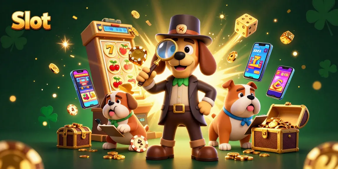 Experience thrilling Slot gameplay with a golden poker chip clue in this vibrant casino illustration.
