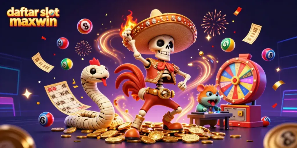 Engage with vibrant casino fun with daftar slot maxwin featuring dancing characters and dynamic slot elements.