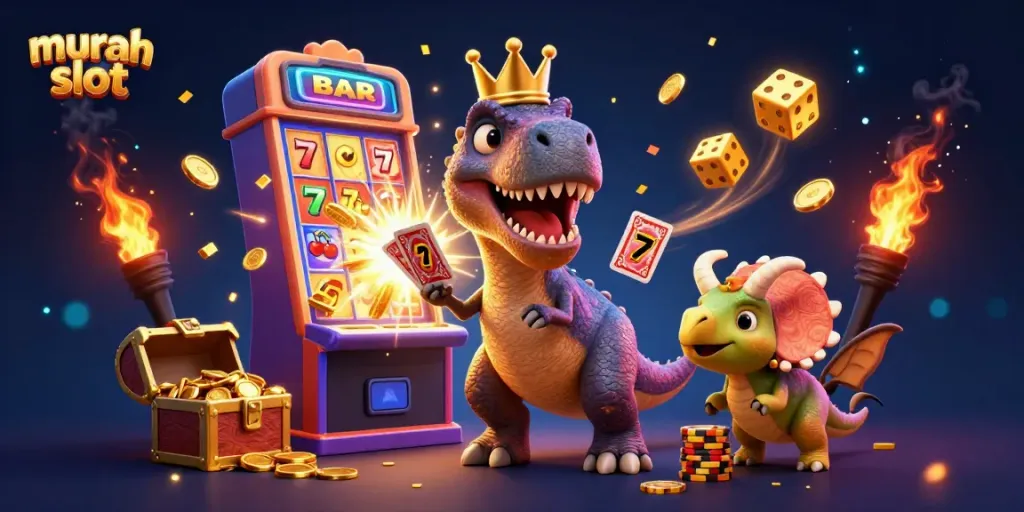 Menangkan permainan di murah slot dengan karakter lucu dalam ilustrasi 3D penuh warna.