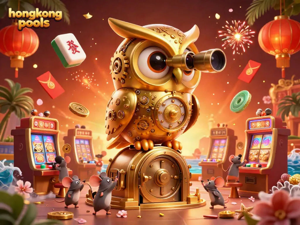 Menampilkan hasil keluaran hongkong pools dengan ilustrasi 3D menarik dan penuh warna.