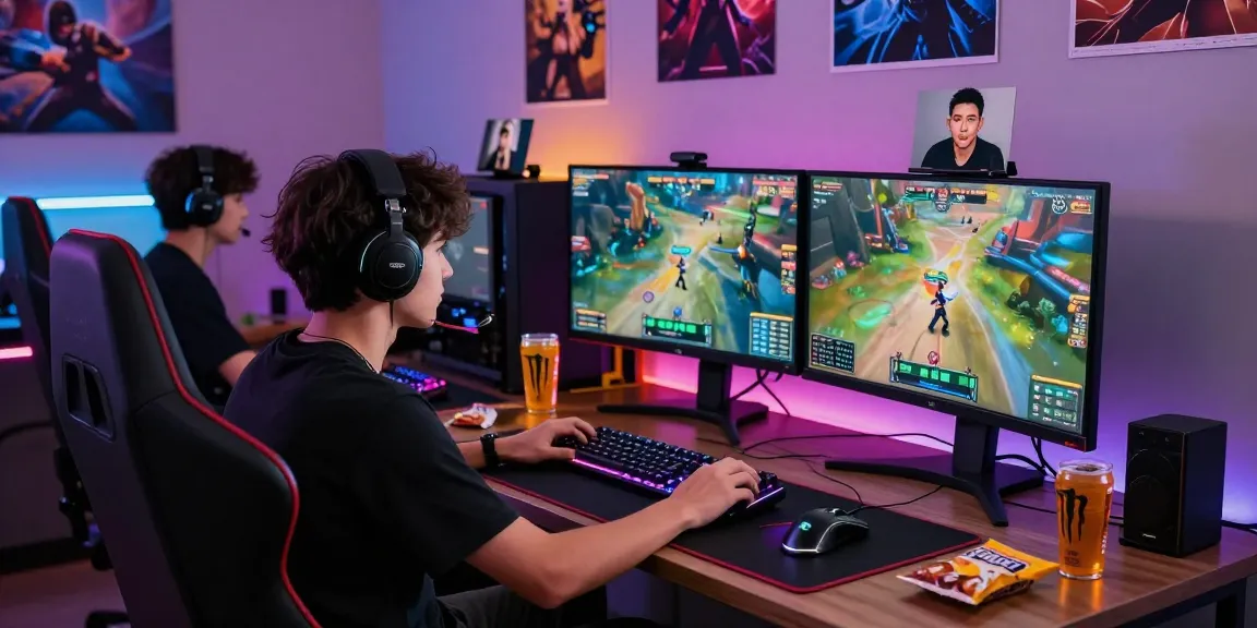 Pengalaman gaming Sga33 dengan gamer muda fokus pada setup berkualitas tinggi.